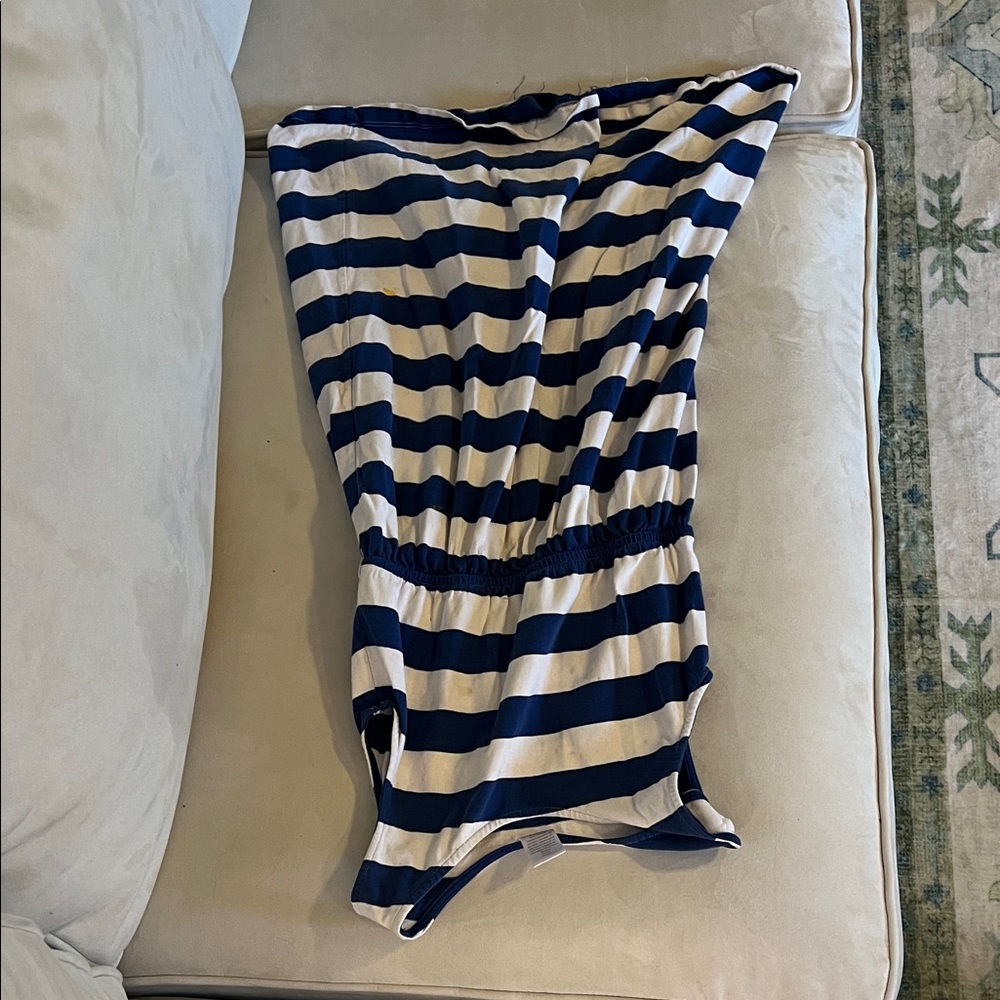 Gymboree Navy and White Striped Top